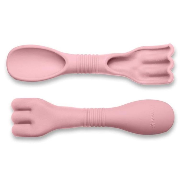 Scrunch, grabki i łopatka 2w1, pudrowy róż