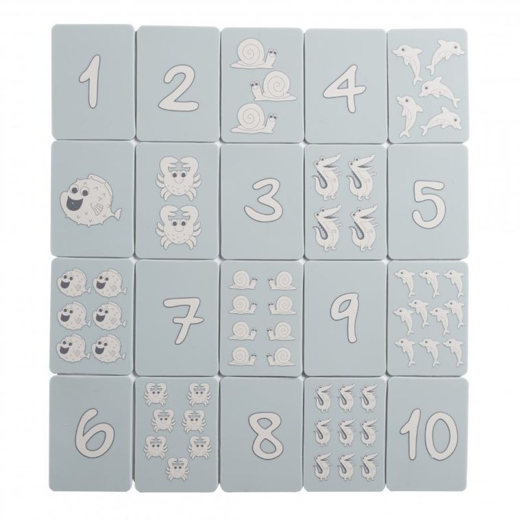 Scrunch, silikonowe karty do gry, błękitne