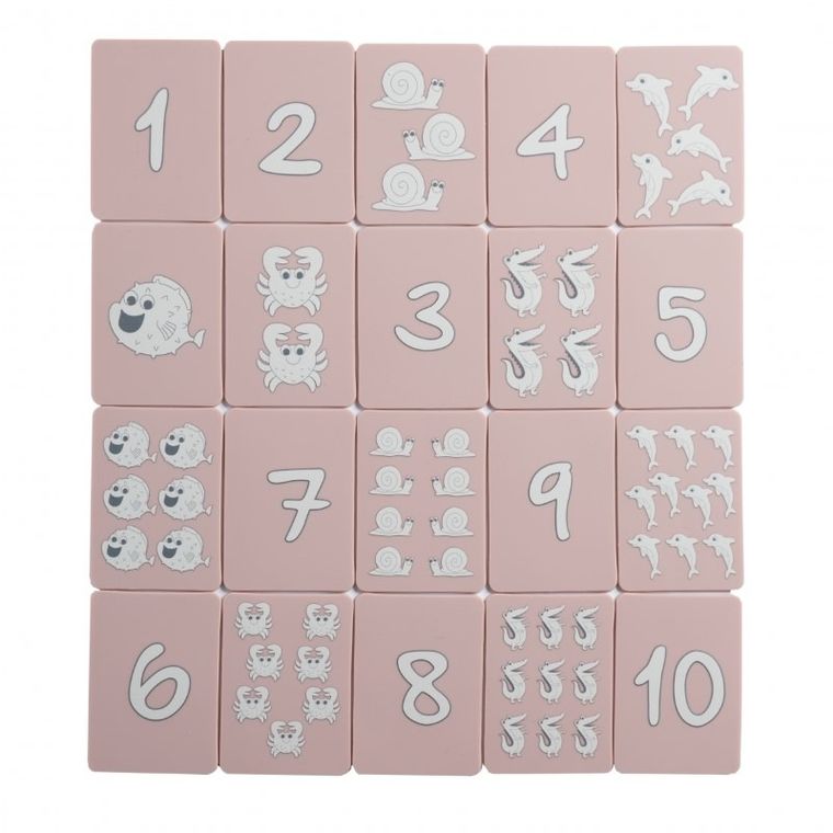 Scrunch, silikonowe karty do gry, pudrowy róż