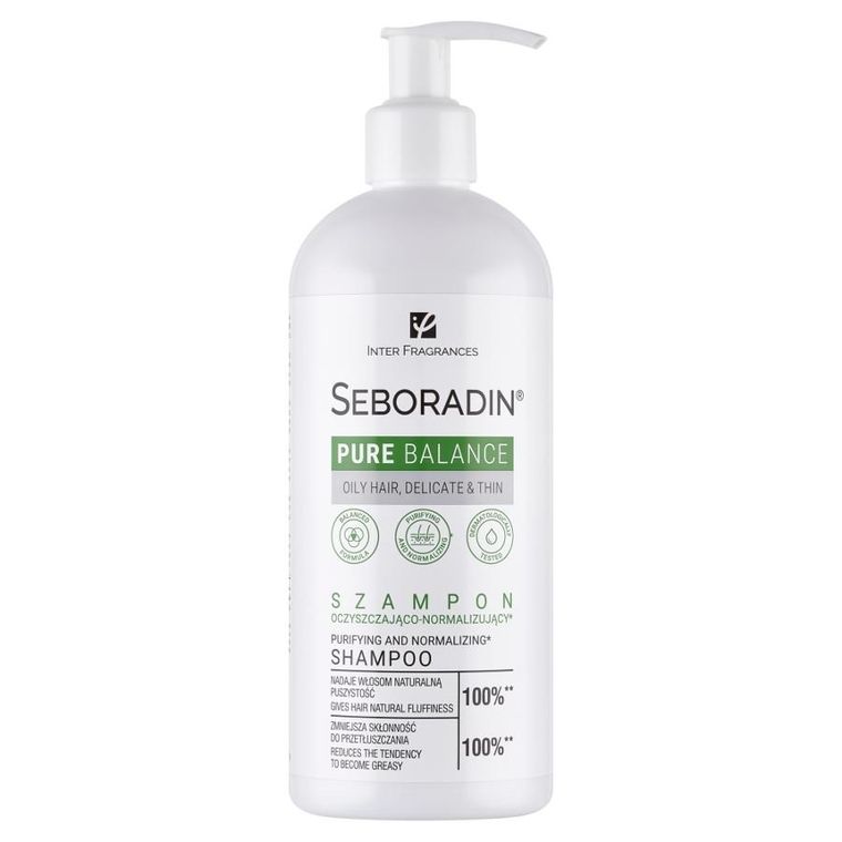 Seboradin, Pure Balance, szampon oczyszczająco-normalizujący, 400 ml