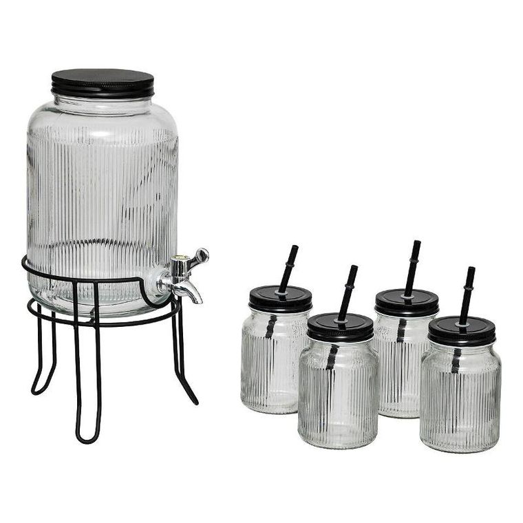 Secret de Gourmet, dozownik do napojów, 4l + 4 szklanki, 450 ml