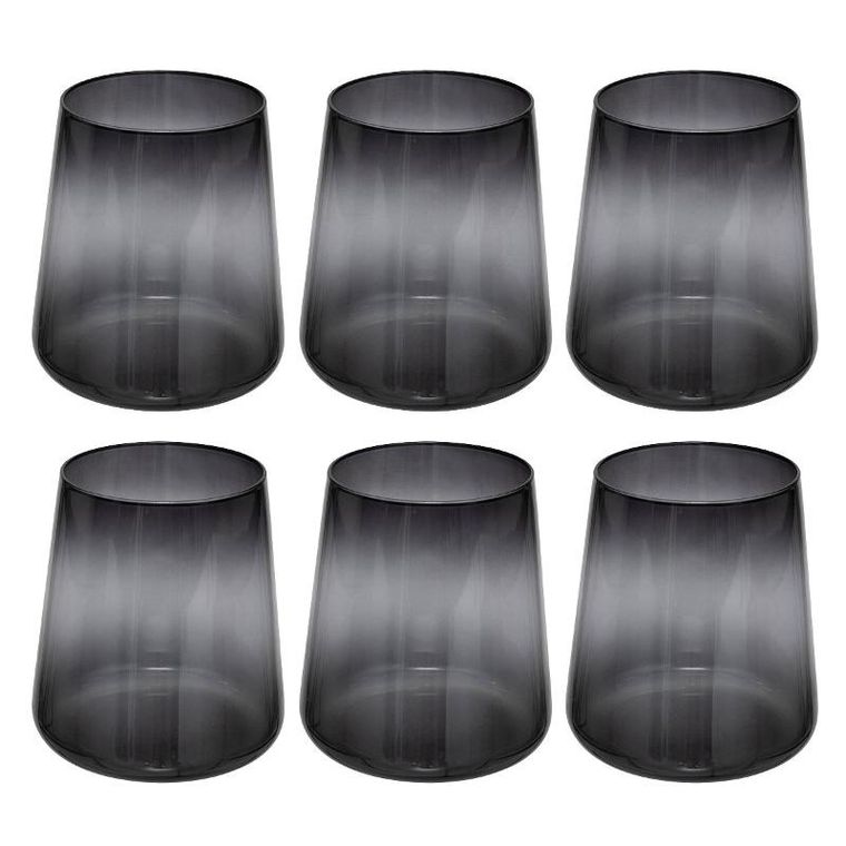 Secret de Gourmet, Dream, szklanki z czarnego szkła, 540 ml, 6 szt.