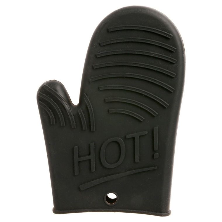 Secret de Gourmet, rękawica silikonowa, kuchenna, czarna