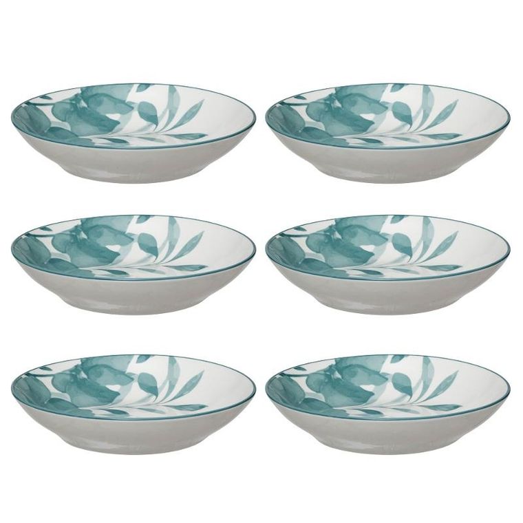 Secret de Gourmet, talerze głębokie porcelanowe, Lily, średnica 20 cm, 6 szt.