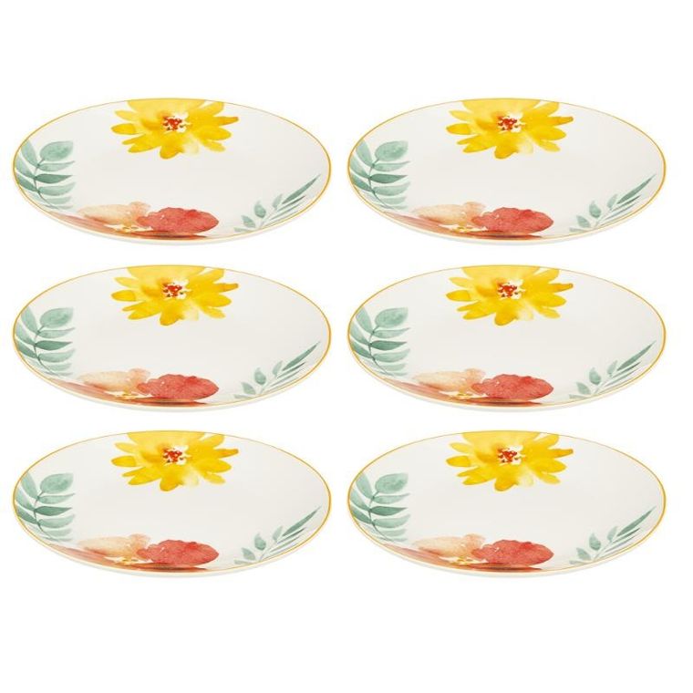 Secret de Gourmet, talerzyki deserowe, Margaux, porcelanowe, średnica 19 cm, 6 szt.