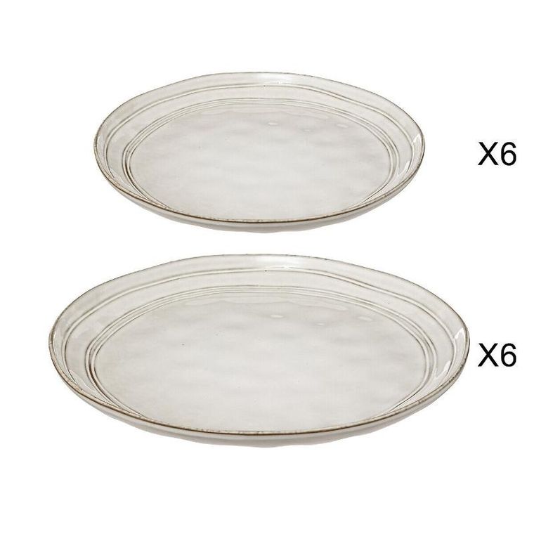 Secret de Gourmet, zestaw talerzy, flower, 12 szt.