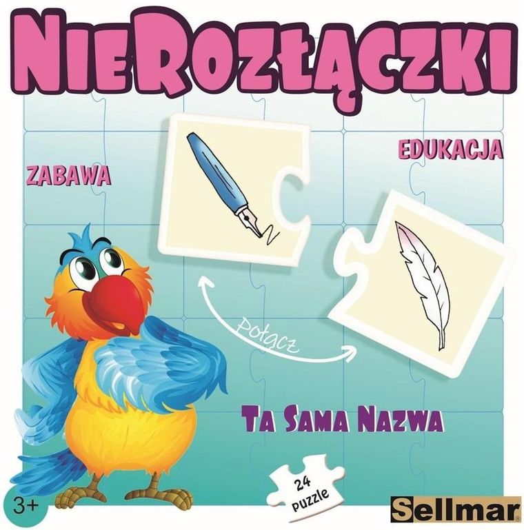 Sellmar, Nierozłączki, Ta sama nazwa, puzzle edukacyjne, 24 elementy