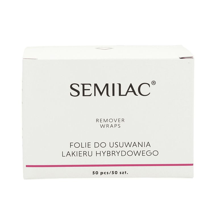 Semilac, folie do usuwania lakieru, 50 szt.