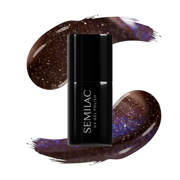 Semilac, lakier hybrydowy, ai brown, 827, 7 ml