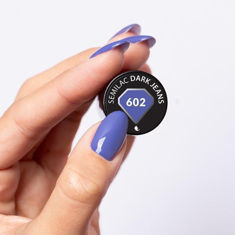 Semilac, lakier hybrydowy, Dark Jeans nr 602, 7 ml