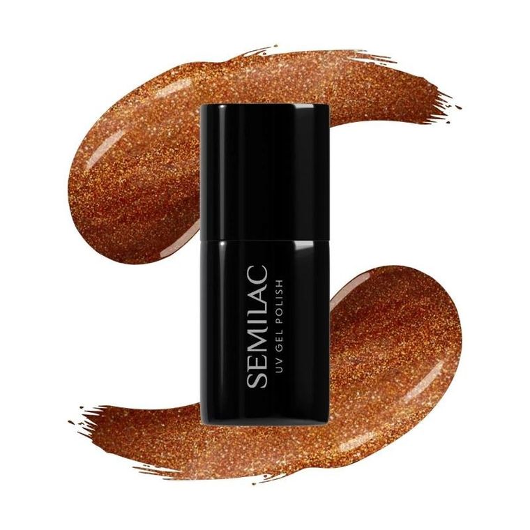 Semilac, lakier hybrydowy, glazed cinnamon 944, 7 ml