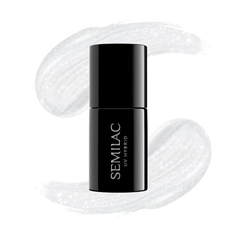 Semilac, lakier hybrydowy, Wedding Pearls, 237 white pearl (hema free), 7 ml