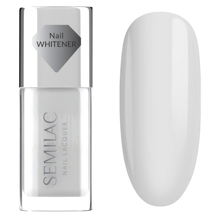 Semilac, Nail Lacquer, klasyczny lakier do paznokci, 100 nail whitener, 9 ml