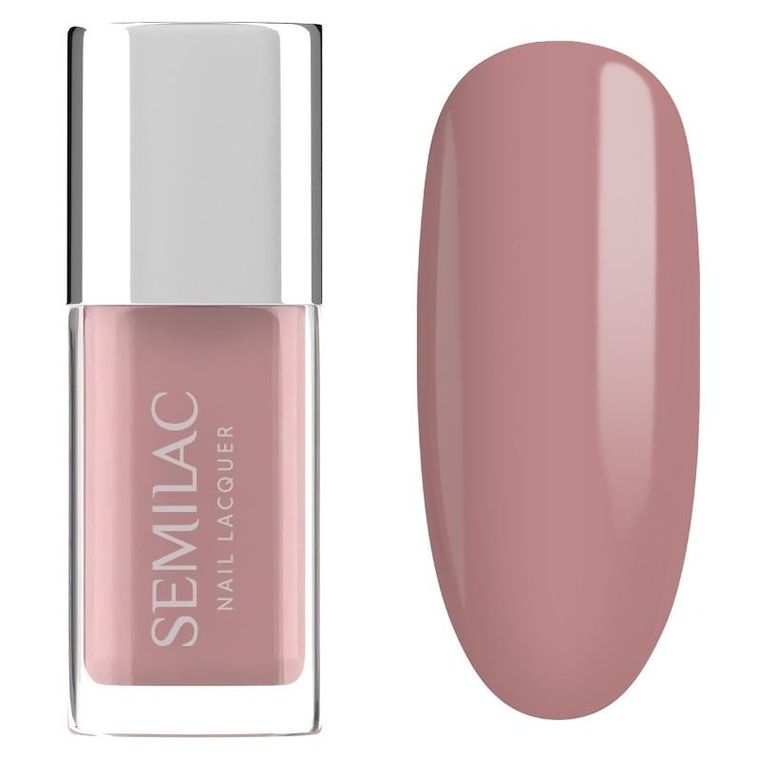 Semilac, Nail Lacquer, klasyczny lakier do paznokci, 107 classic nude, 9 ml