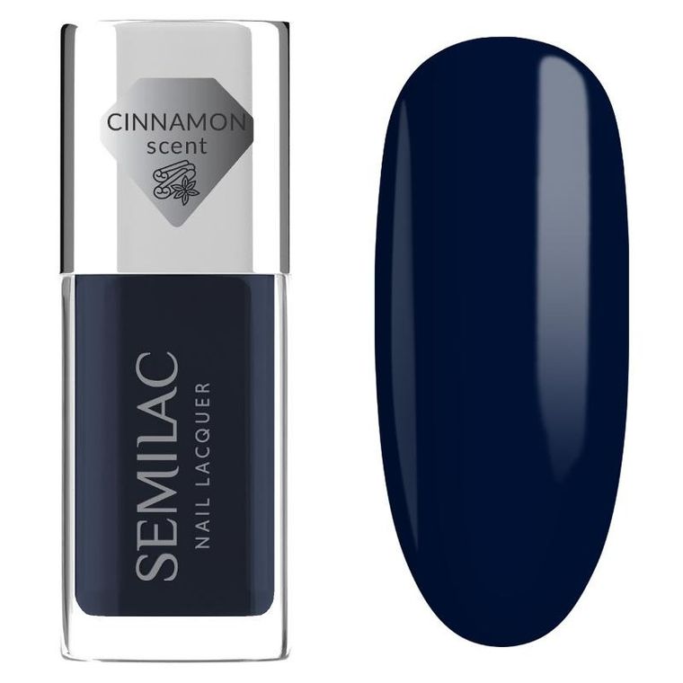 Semilac, Nail Lacquer,, klasyczny lakier do paznokci, 113 blue ink, 9 ml