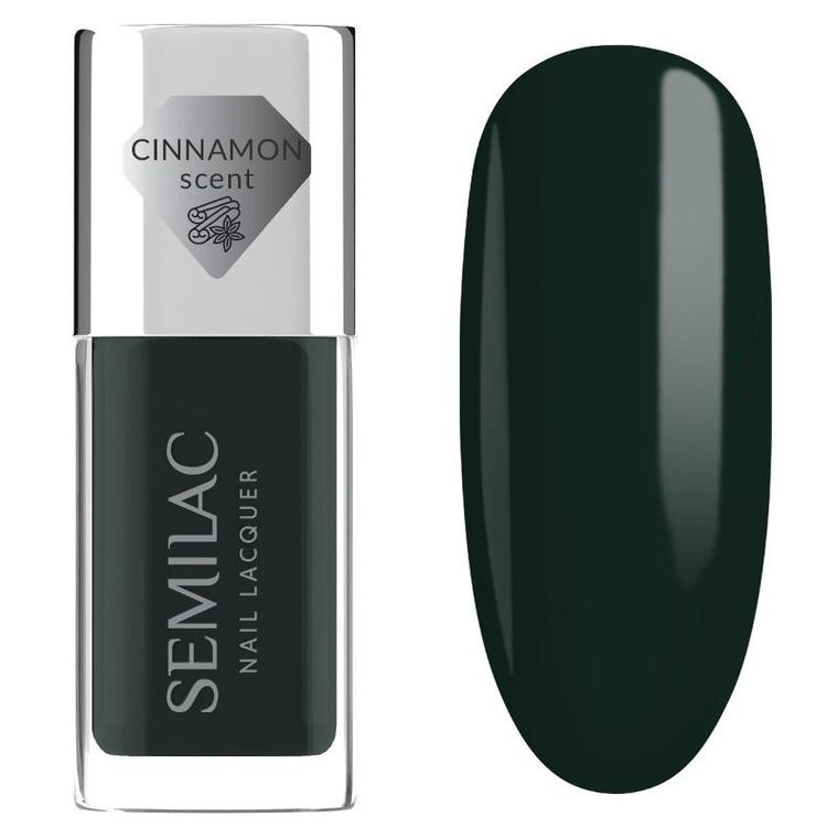 Semilac, Nail Lacquer, klasyczny lakier do paznokci, 114 bottle green, 9 ml