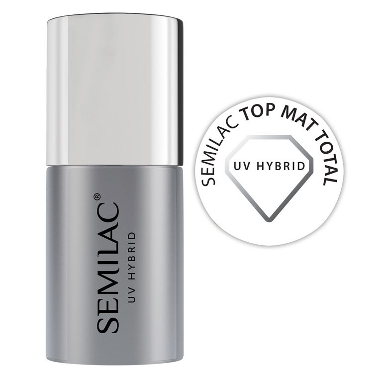 Semilac, top mat total do lakieru hybrydowego, 7 ml