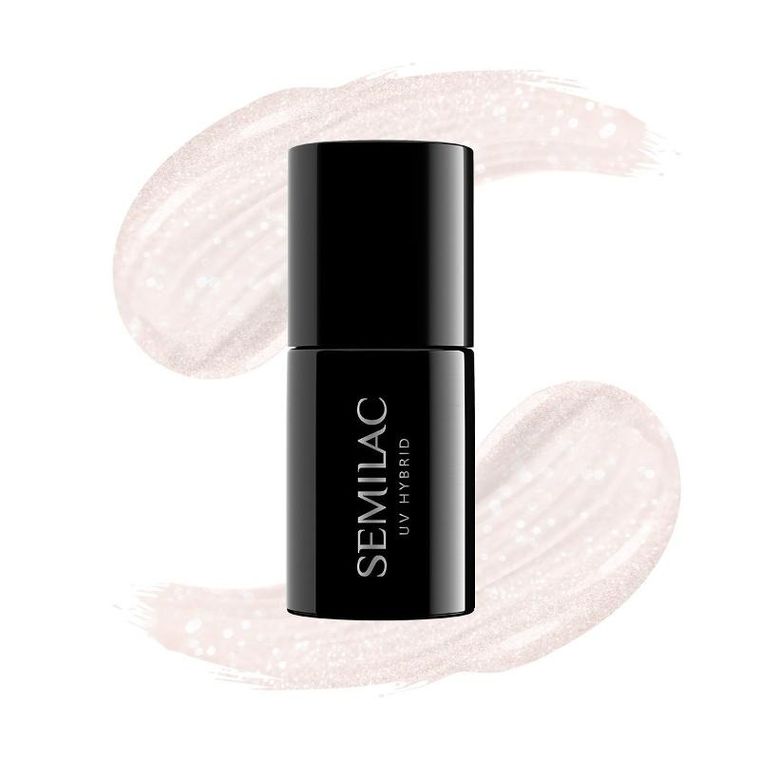 Semilac, Wedding pearls, lakier hybrydowy, nr 236, peach pearl, hema free, 7 ml