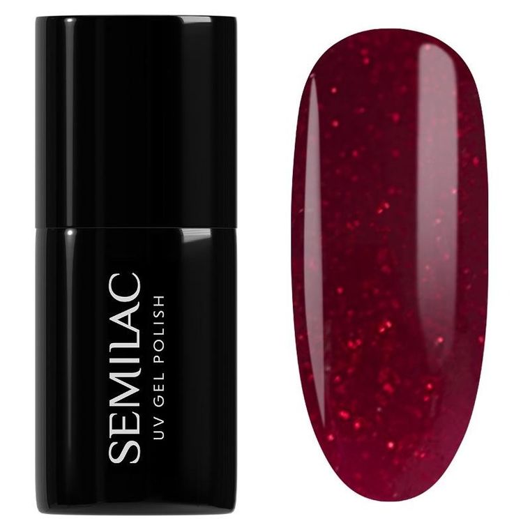 Semilac, Winter Wonderland, lakier hybrydowy, 954 silky rouge, 7 ml