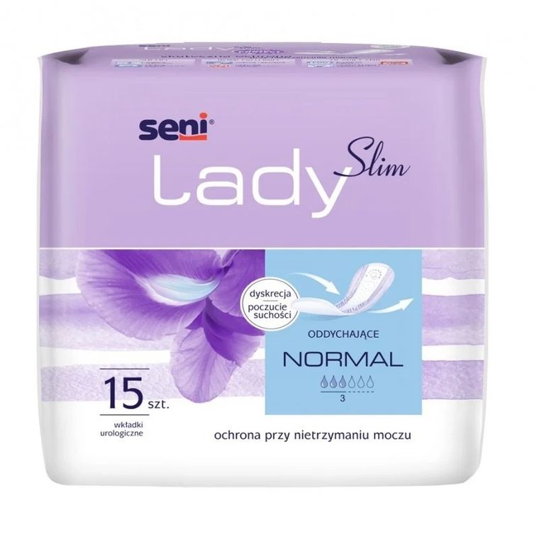 Seni, lady slim, normal, wkładki ulologiczne, 15 szt.