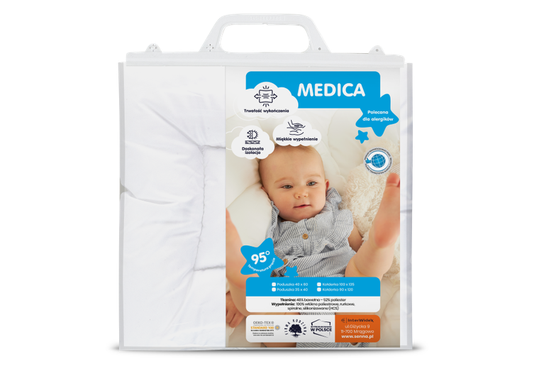 Senna Baby, Medica, poduszka, wypełnienie, 35-40 cm