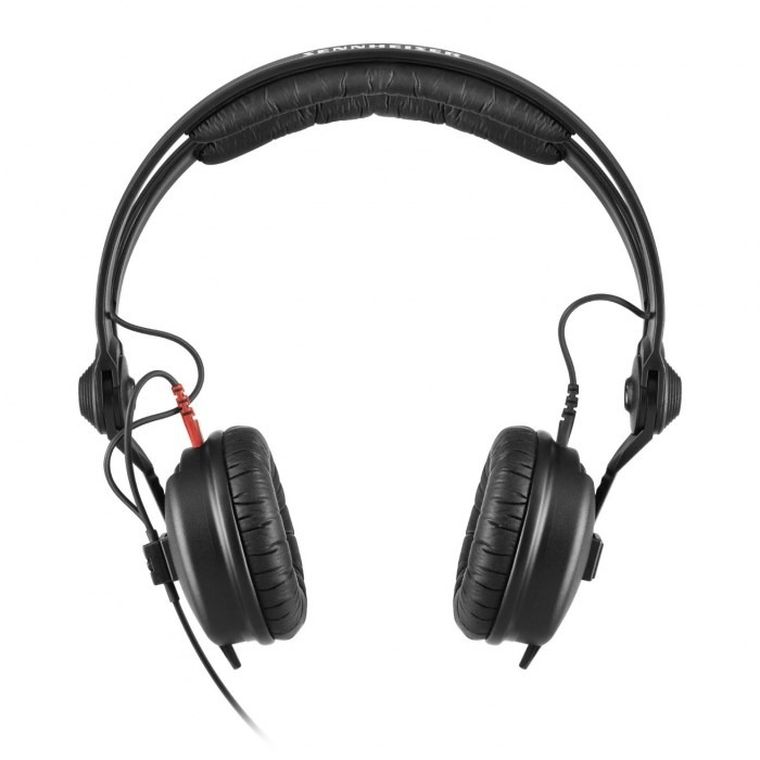 Sennheiser, HD 25 PLUS, słuchawki profesjonalne, zamknięte, przewód prosty i spiralny, dodatkowe poduszki welurowe, pokrowiec