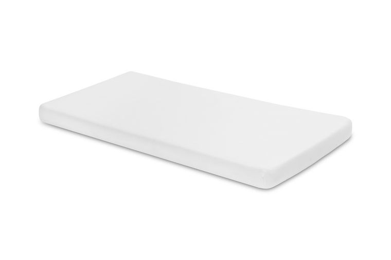 Sensillo, Deluxe, prześcieradło jersey z gumką, białe, 120-60 cm