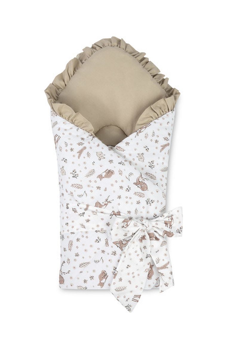 Sensillo, Forest, rożek niemowlęcy, beige, 75-75 cm