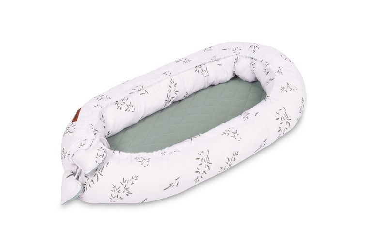 Sensillo, Gałązka, gniazdko niemowlęce, kokon, muślin, zielony, 80-45 cm