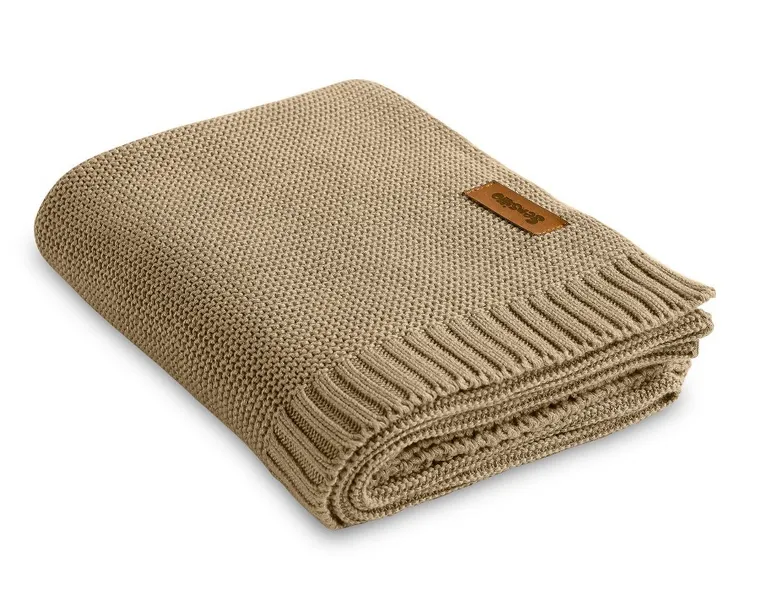 Sensillo, koc bambusowo-bawełniany, beżowy, 80-100 cm