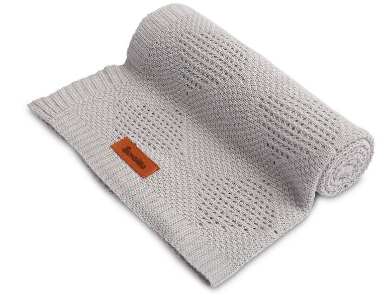 Sensillo, koc bambusowy, szary, 80-100 cm