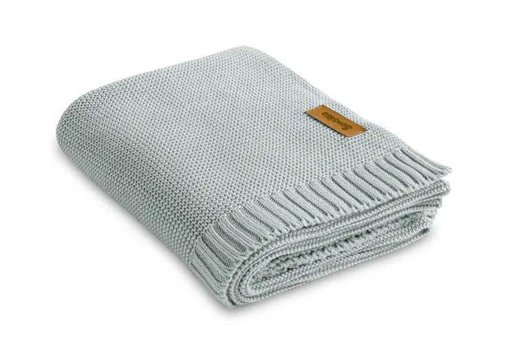 Sensillo, kocyk bambusowo-bawełniany, baby grey, 80-100 cm