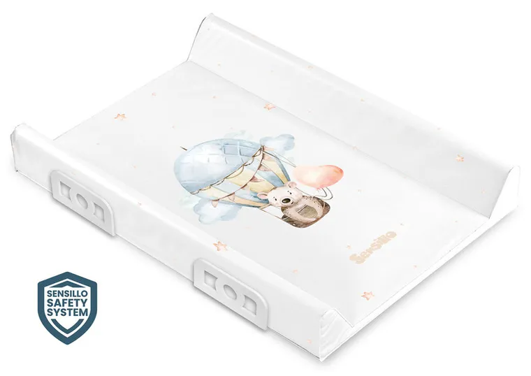 Sensillo, Lot Balonem, Safety System, przewijak usztywniany, miś, 70 cm