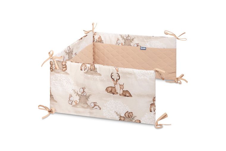 Sensillo, ochraniacz do łóżeczka muślin, Zagajnik, brązowy