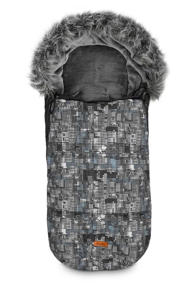 Sensillo, Olaf, śpiworek do wózka, grafitowy, kropki