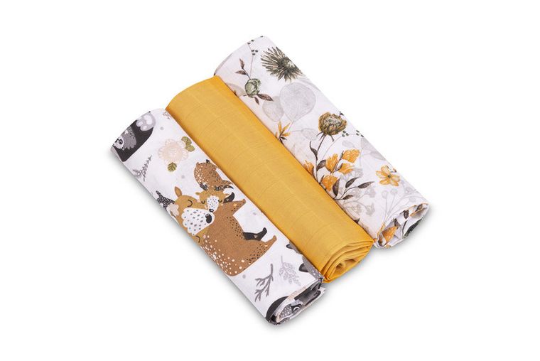 Sensillo, pielucha muślinowa, 60-80 cm, 3 szt.