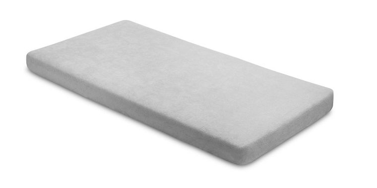 Sensillo, prześcieradło frotte z gumką, szare, 140-70 cm