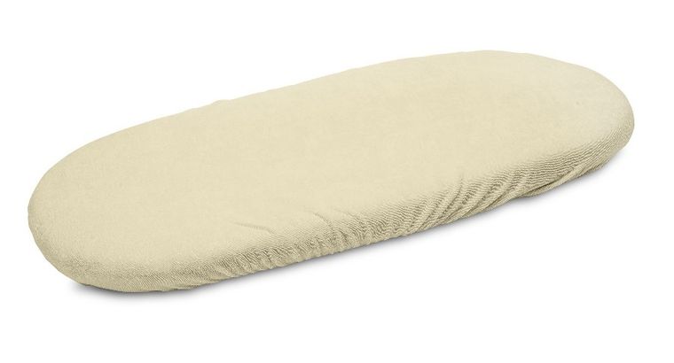 Sensillo, prześcieradło jersey do wózka, kremowe, 35-75 cm