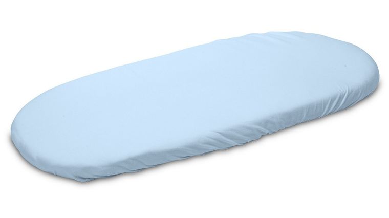 Sensillo, prześcieradło jersey do wózka, niebieskie, 35-75 cm