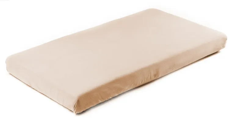 Sensillo, prześcieradło jersey z gumką, cappuccino, 120-60 cm