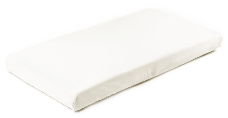 Sensillo, prześcieradło jersey z gumką, ecru, 120-60 cm