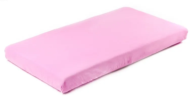 Sensillo, prześcieradło jersey z gumką, różowe, 120-60 cm