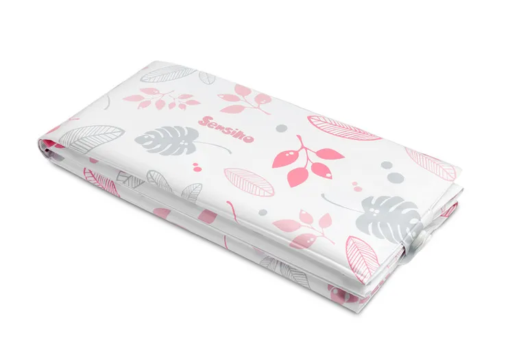 Sensillo, przewijak - mata turystyczna, nadruk floral, róż