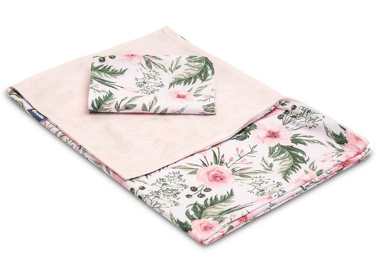 Sensillo, Róże, 2-częściowy komplet pościeli, różowy, 100-135 cm