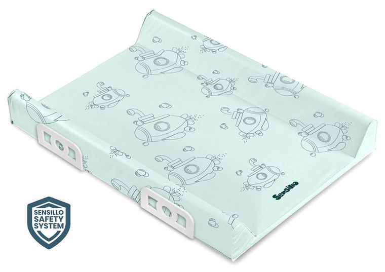 Sensillo, Safety System, Travel, Łódź podwodna, przewijak usztywniany, miętowy, 70 cm