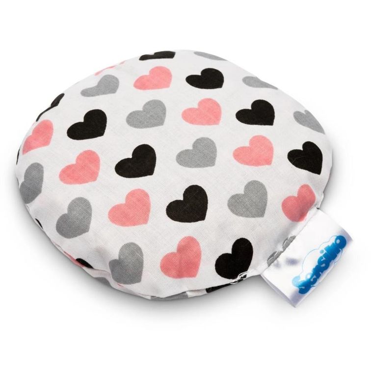 Sensillo, Serca, termofor z pestek wiśni, szaro-różowy, 15 cm