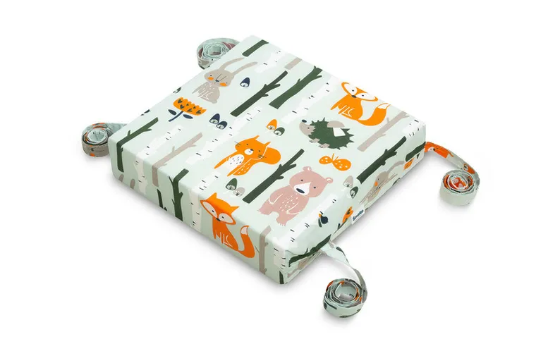 Sensillo, siedzisko na krzesło dla dzieci, lis i zając