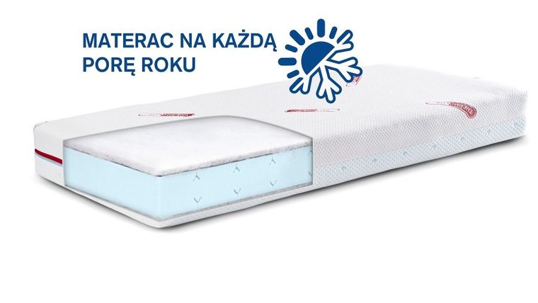 Sensillo, Supreme Seasons, materac dziecięcy, 120-60-13 cm