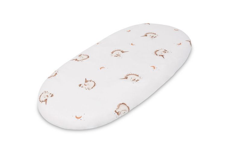 Sensillo, Unicorn, prześcieradło do wózka, bawełna, beige, 35-75 cm