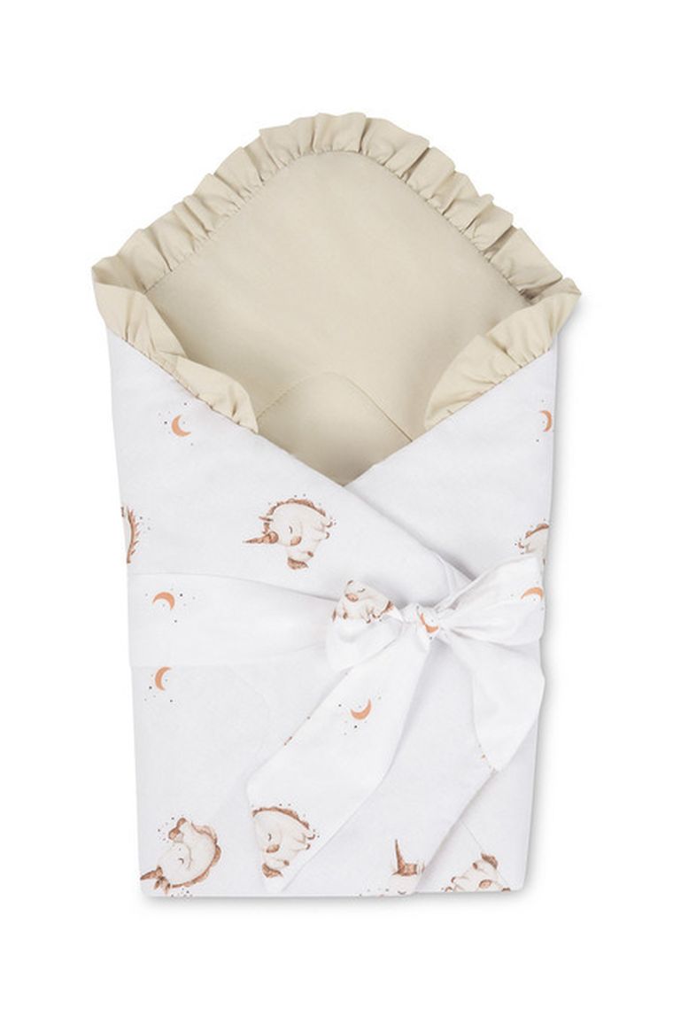 Sensillo, Unicorn, rożek niemowlęcy, beige, 75-75 cm